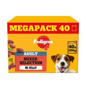 PEDIGREE Adult Wet Dog Food Pouches Mixed Selection in Jelly 40x100g Mega Pack | UK Seller product pack
