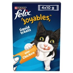 Felix Joyables Chicken Liquid Cat Treat 4x10g | UK Seller product pack