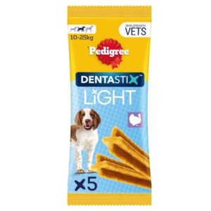 PEDIGREE DentaStix Light Daily Dental Chews Medium Dog Treats 5 Dental Sticks | UK Seller product pack