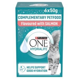 Purina ONE HYDRALIFE with Salmon Cat Compliment 6x50g | UK Seller product pack