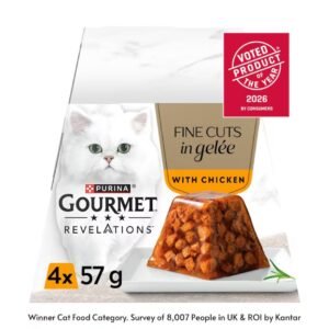 Gourmet Revelations Gelée Chicken in Jelly Wet Cat Food 4x57g | UK Seller product pack