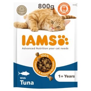 IAMS Adult Dry Cat Food Tuna 800g | UK Seller product pack
