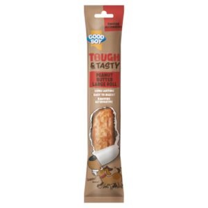 Good Boy Tough & Tasty Peanut Butter Roll Dog Chew Treat 80g | UK Seller product pack