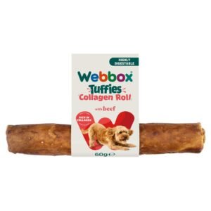Webbox Dog Tuffies Collagen Roll Beef 60g | UK Seller product pack