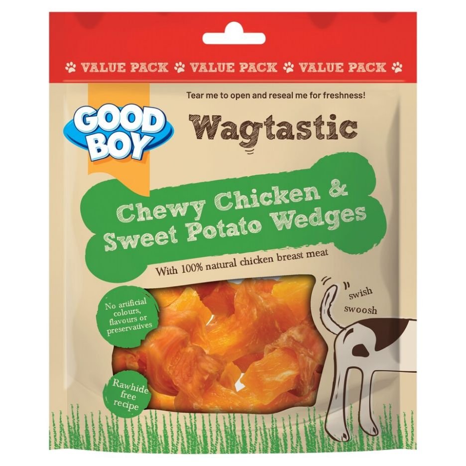 Good Boy Wagtastic Chicken & Sweet Potato Dog Treats 300g | UK Seller product pack