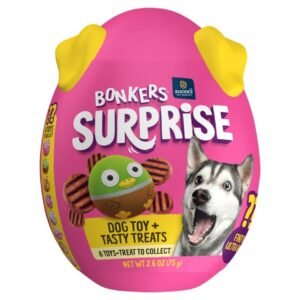 BONKERS Dog Treats BBQ Patties & Toys Chicken 75 G | UK Seller product pack