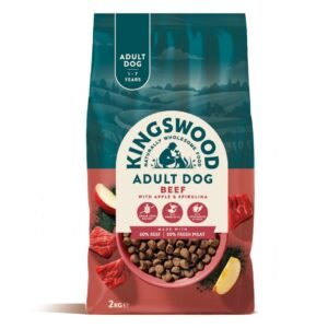 Kingswood Adult Dog, Beef with Apple & Spirulina, 2Kg | UK Seller product pack