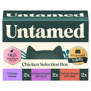 Untamed Chicken Selection Box in Jelly Cat Food 6 x 75G | UK Seller product pack