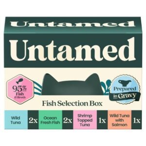 Untamed Fish Selection Box in Gravy Cat Food 6 x 75G | UK Seller product pack