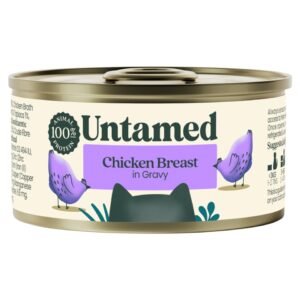 Untamed Chicken Breast in Gravy Cat Food 75G | UK Seller product pack