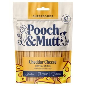 Pooch & Mutt Cheddar Cheese Dental sticks 251g | UK Seller product pack