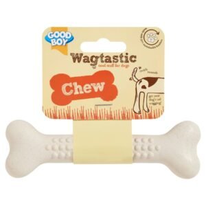Good Boy Wagtastic Chew Bamboo Bone Dog Toy | UK Seller product pack
