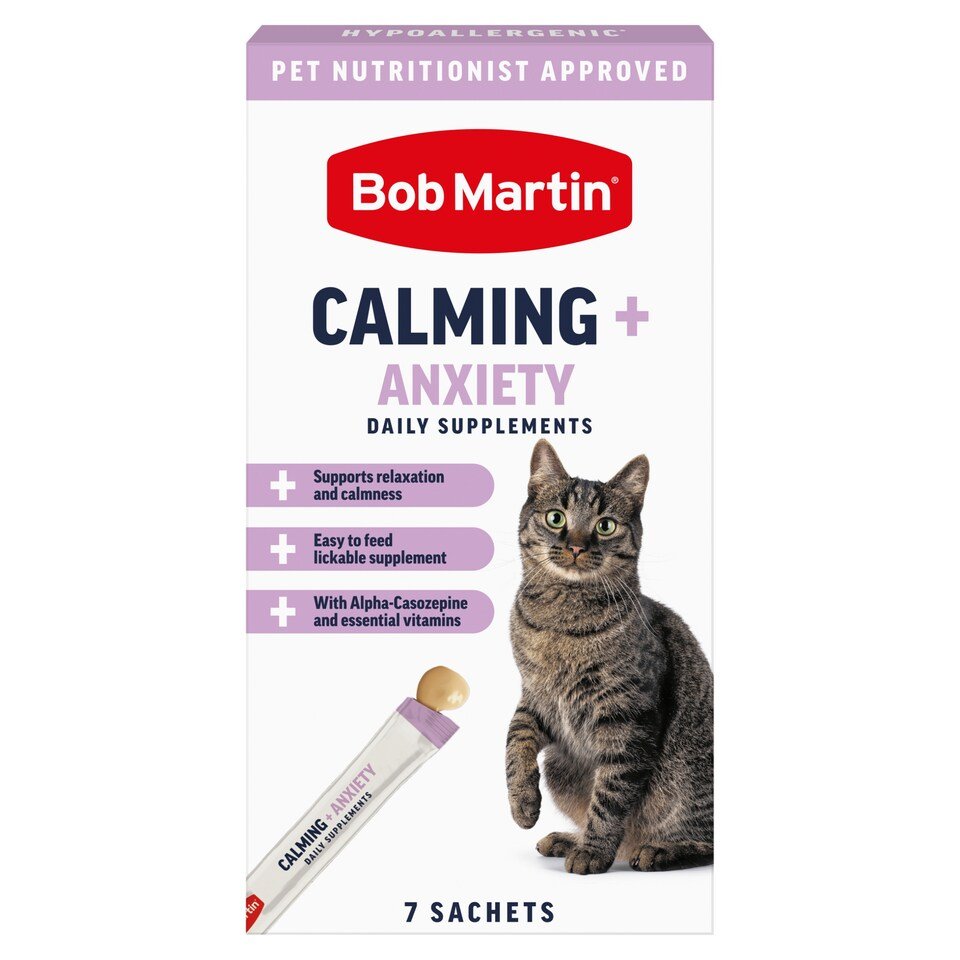 Bob Martin Calming + anxiety Daily supplements 7 sachets 105G | UK Seller product pack