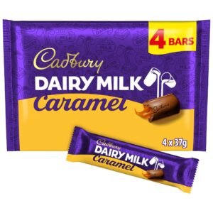 Cadbury Dairy Milk Caramel chocolate bars 4 pack 148g