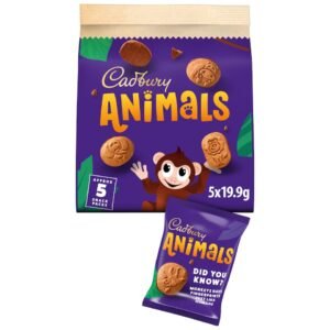 Cadbury Animals Biscuits - Milk Chocolate 5 x 19.9g | UK Seller