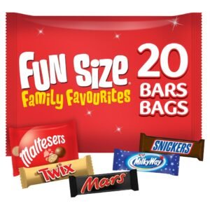 Mars, Snickers, Milky Way, Maltesers, Twix Family Favourites Funsize 20 Bags/Bars 358g | UK Seller