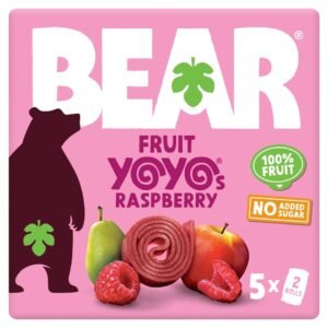 BEAR Fruit Yoyos Raspberry Multipack 5 x 20g | UK Seller