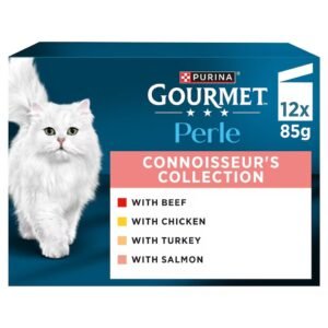 GOURMET Perle Connoisseur's Selection in Gravy Wet Cat Food 12x85g | UK Seller product pack