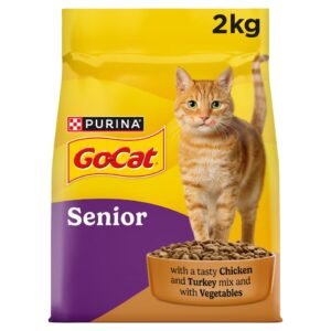GO-CAT Senior Chicken Dry Cat Food 2kg | UK Seller product pack