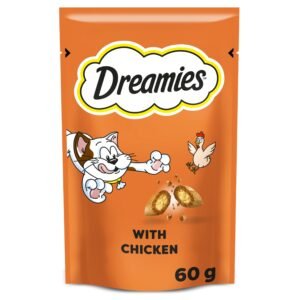 Dreamies Cat Treat Biscuits with Chicken 60g | UK Seller product pack