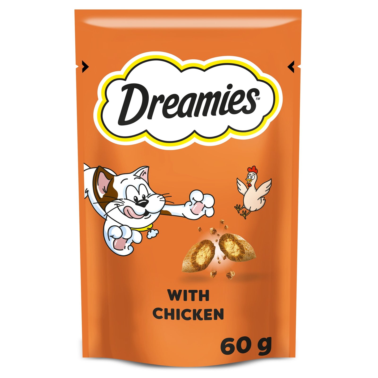 Dreamies Cat Treat Biscuits with Chicken 60g | UK Seller product pack