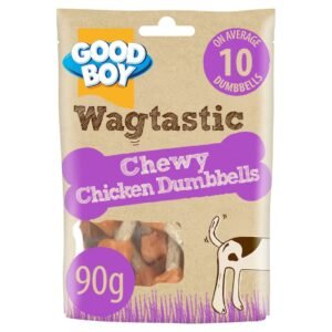 Good Boy Wagtastic Dog Treats Chicken Dumbbells 90g | UK Seller product pack