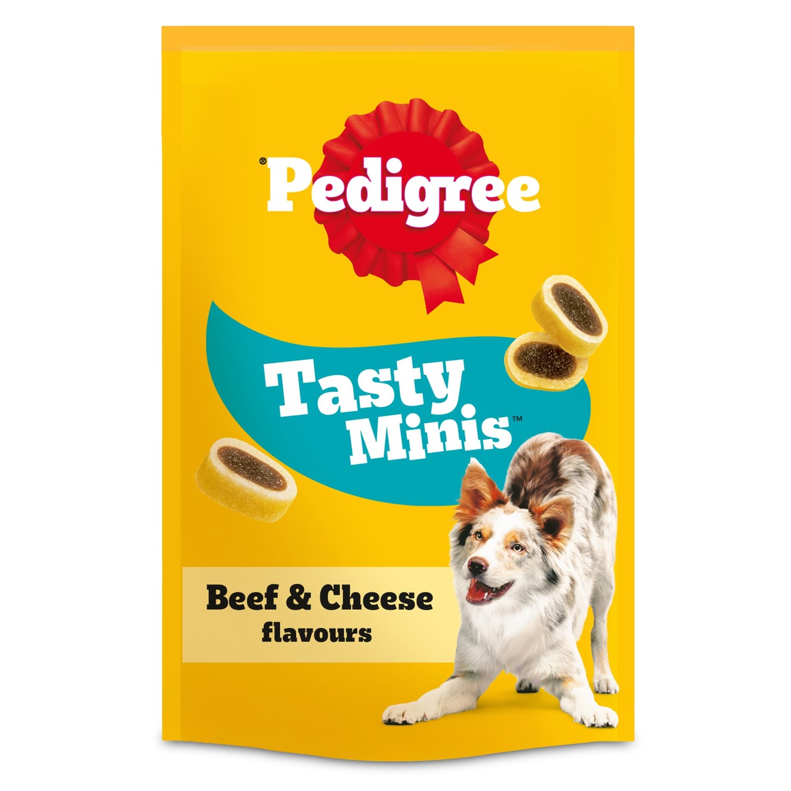 Pedigree Tasty Minis Adult Dog Treats Beef & Cheese 140g | UK Seller product pack