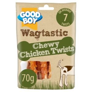 Good Boy Wagtastic Dog Treats Chicken Twists 70g | UK Seller product pack