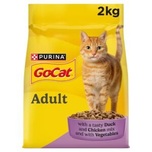GO-CAT Chicken; Duck Dry Cat Food 2kg | UK Seller product pack