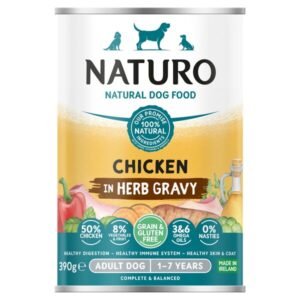 Naturo Grain Free Chicken Tinned Dog Food 390G | UK Seller product pack