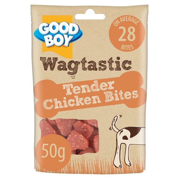 Good Boy Wagtastic Dog Treats Chicken Bites 50g | UK Seller product pack