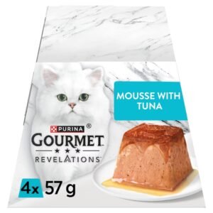GOURMET Revelations Mousse Tuna Wet Cat Food 4x57g | UK Seller product pack