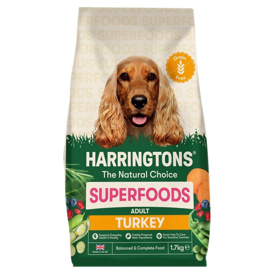 Harringtons Superfoods Adult Dog Food - Turkey With Vegetables 1.7kg | UK Seller product pack