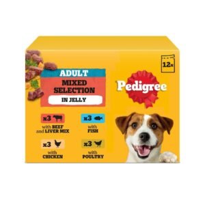 PEDIGREE Adult Wet Dog Food Pouches Mixed Selection in Jelly 12x100g | UK Seller product pack