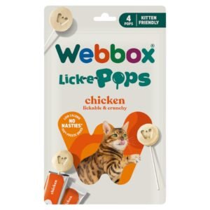 Webbox Cat 4 Lick e Pops Chicken 5.6g | UK Seller product pack