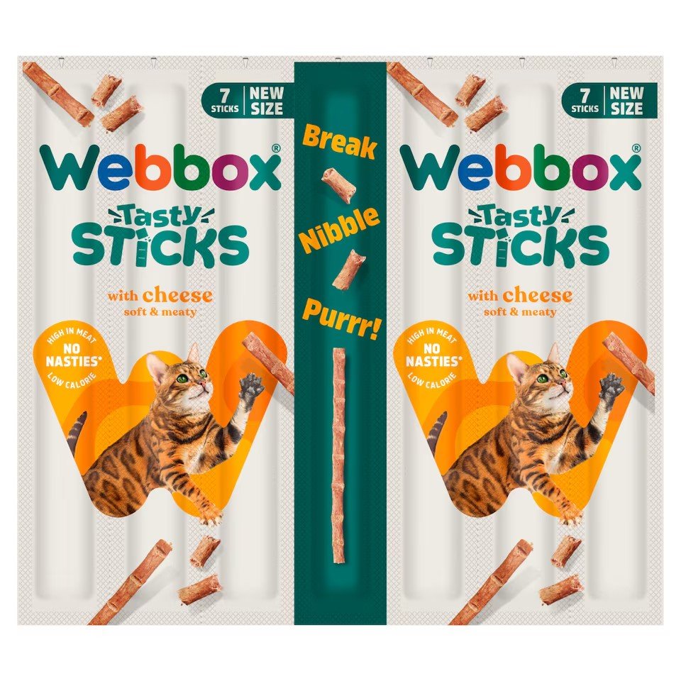 Webbox Tasty Sticks Cheese 7 x 5g | UK Seller product pack