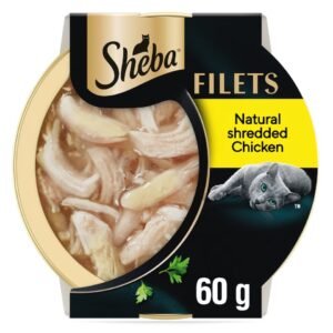 SHEBA Filets Adult Wet Cat Food Tray with Chicken in Gravy 60g | UK Seller product pack