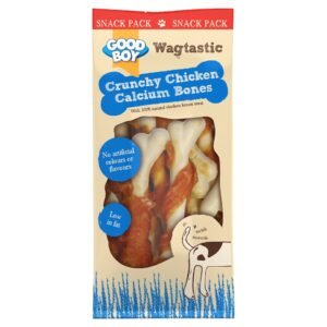 Good Boy Wagtastic Crunchy Chicken Calcium Bone Dog Treat 30g | UK Seller product pack
