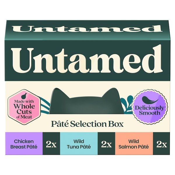 Untamed Smooth Pate Selection Box Cat Food 6 x 75G | UK Seller product pack