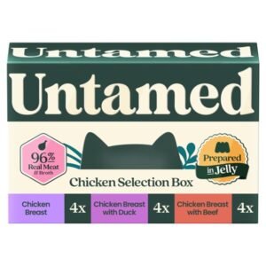 Untamed Chicken Selection Box in Jelly Cat Food 12 x 75G | UK Seller product pack