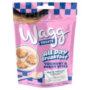 Wagg Dog Food Breakfast Yoghurt & Berries Treats 100g | UK Seller product pack
