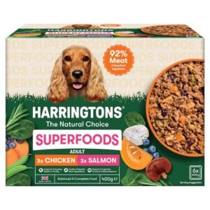 Harringtons Superfoods Adult Chicken & Salmon 6x400g | UK Seller product pack