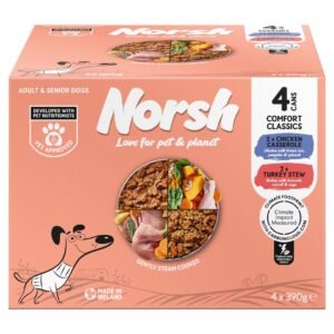 Norsh Comfort Classics Chicken Casserole & Turkey Stew Dog Food 4x390g | UK Seller product pack