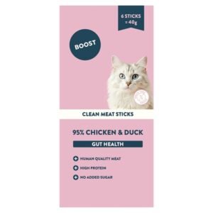 BOOST Meat Stick Cat Treats with 95% Chicken & Duck 6x6.6g | UK Seller product pack