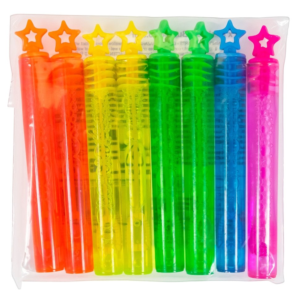 Mini Star Bubble Bottles 8 Pack | UK Seller