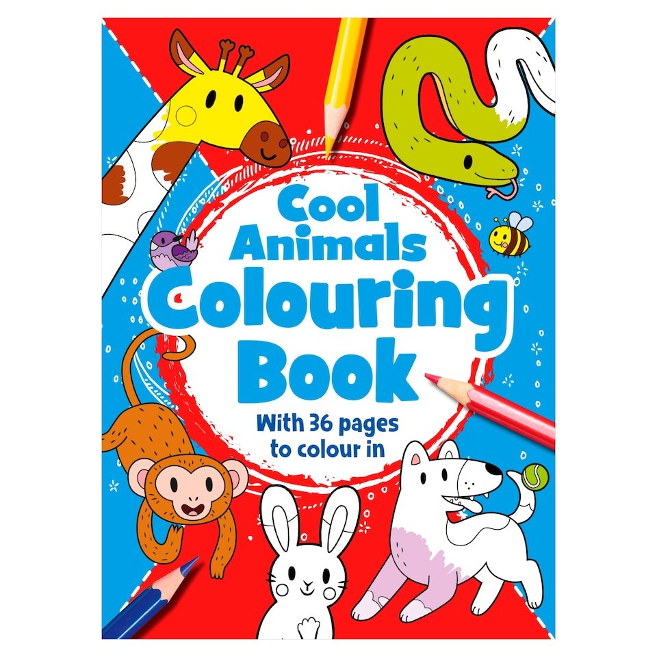 Cool Animals Colouring Book | UK Seller