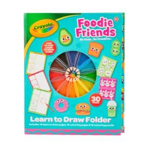 Crayola Foodie Friends Activity Pack, 30 Pages | UK Seller