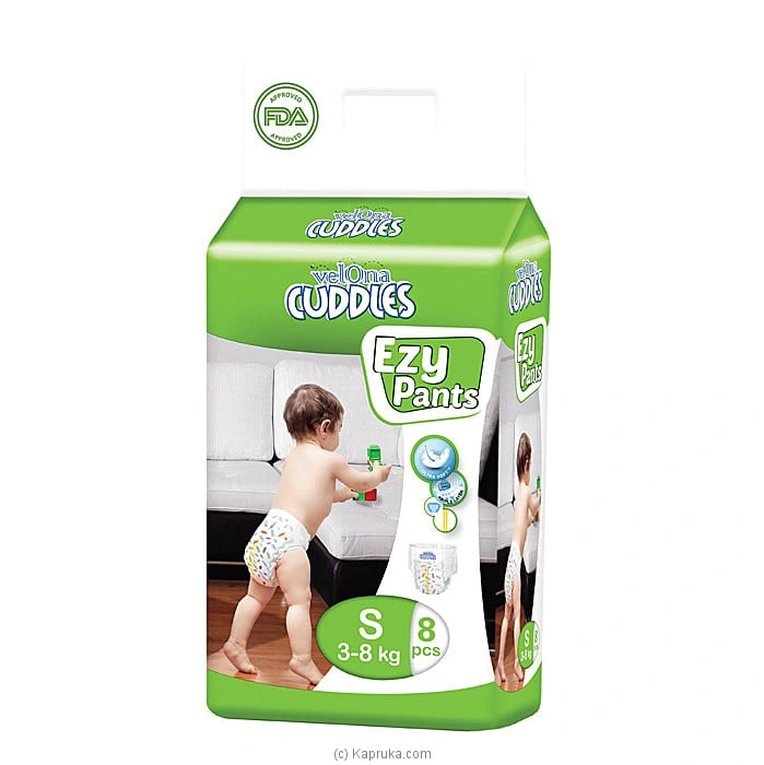 Velona Cuddles Ezy Baby Pants Small - 8 Pack