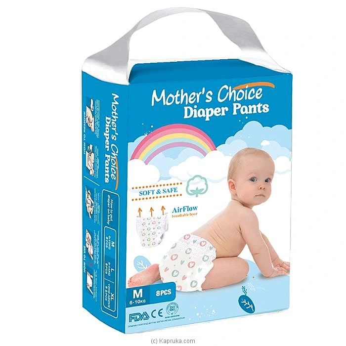Mother's Choice Baby Pants Medium - 8 Pack